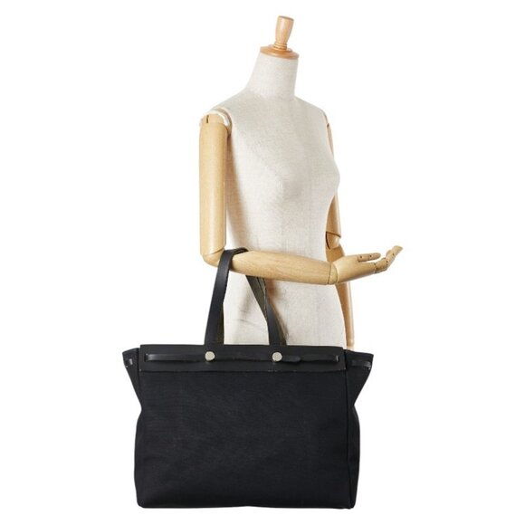 HERMES Navy Leather Tote Bag - Picture 15 of 15